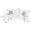 Ensemble modulaire réversible avec 2 coussins décoratifs brun clair