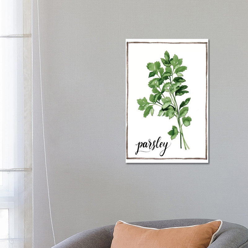 Watercolour Herbs II - Wrapped Canvas Print, 66.04 cm H x 45.72 cm W