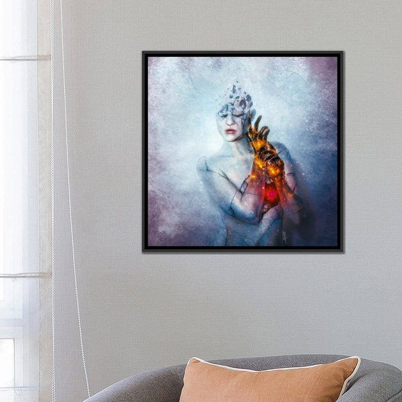 «Till you», impression sur toile, H 26 po x l 26 po x P 1,5 po, Toile avec cadre noir, Pas de tapis