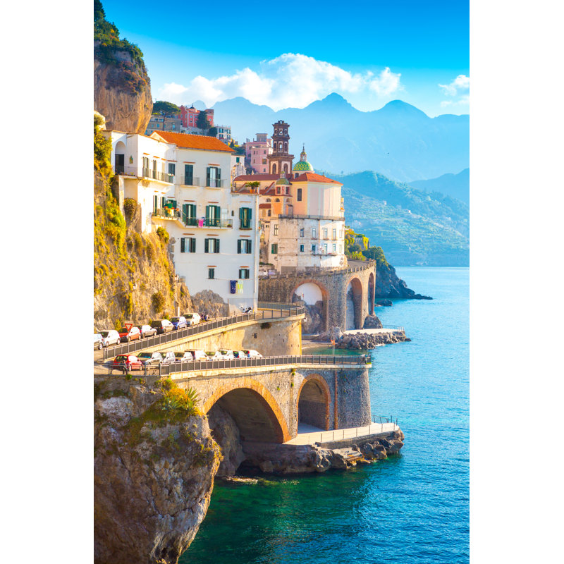 Amalfi, Italie - photographie sur toile tendue, H 18 po x l 12 po