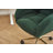 Teddy Fabric 360 Swivel Home Office Chair With Gold Metal Base And Universal Wheels-567282805