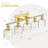 5-Light Bathroom Vanity Light With Clear Hammered Glass-1639079733
