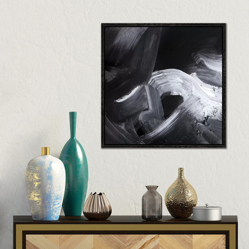 Abyss II by Sana Jamlaney - Gallery-Wrapped Canvas Giclée on Canvas, Black Framed, 45.72 cm H x 45.72 cm W