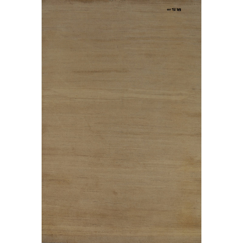 Tapis oriental moderne beige Gabbeh 5 x 8