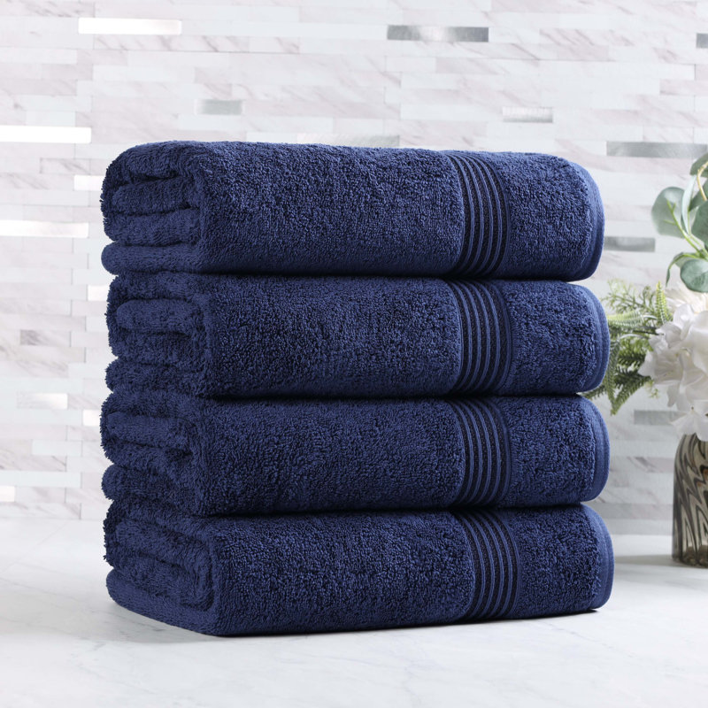 Oleg Heritage Egyptian Cotton Soft Absorbent Luxury Bath Towel, Marine
