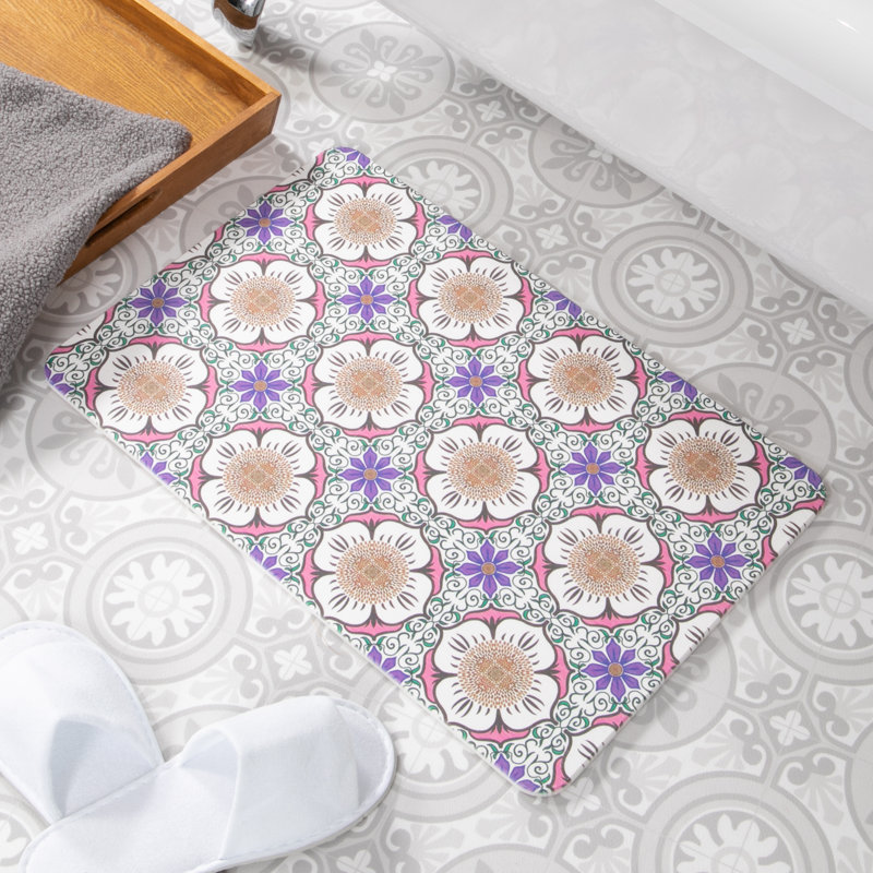 Aisen Non-Slip Bath Mat, Purple