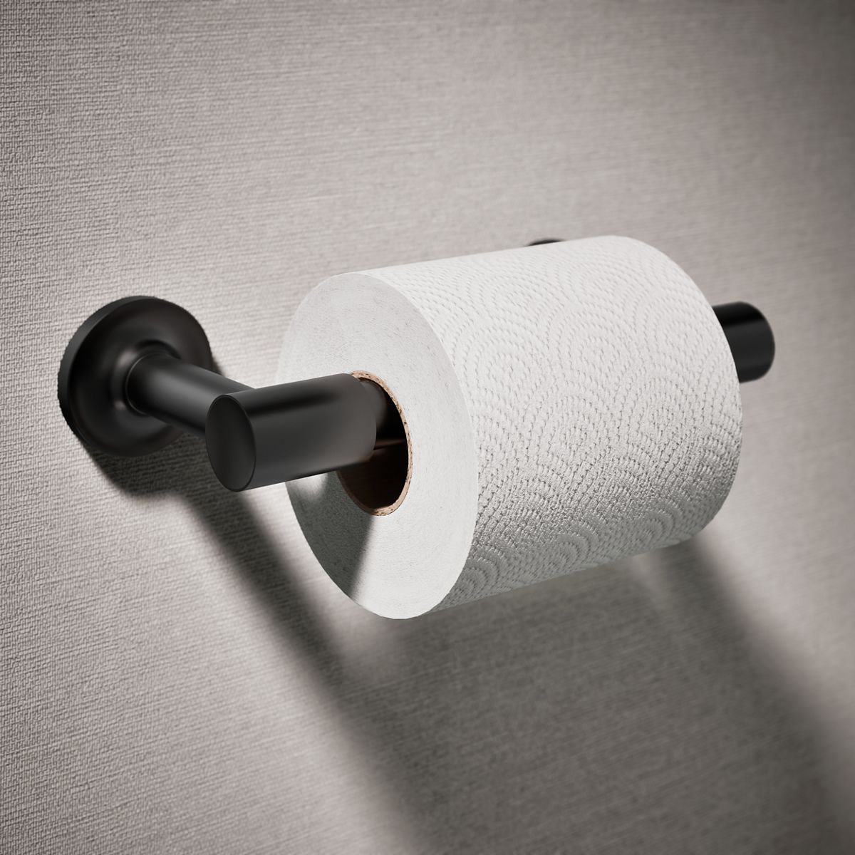 Purist Pivoting Toilet Paper Holder, Black