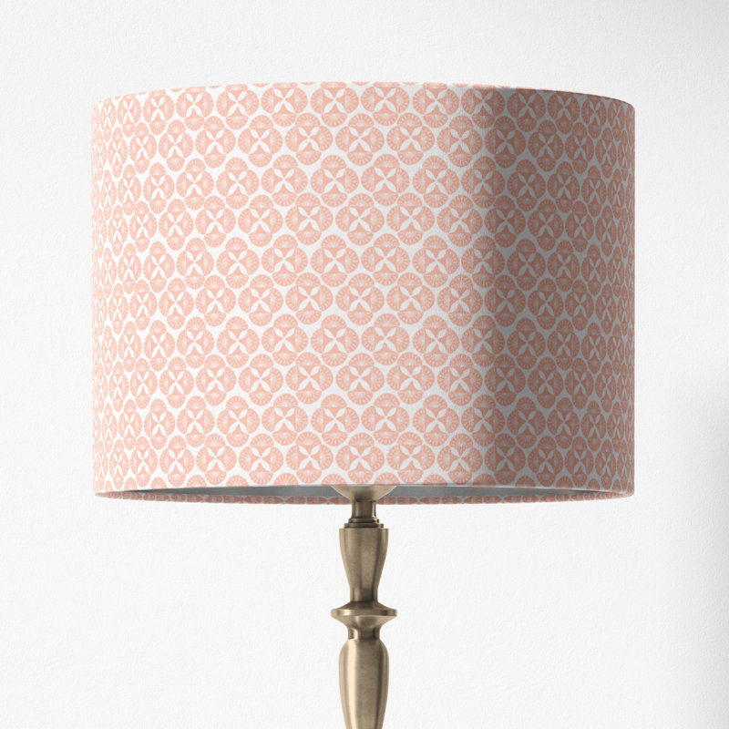 Sea Star Drum Lampshade, Pink, 10" H x 12" W x 12" D