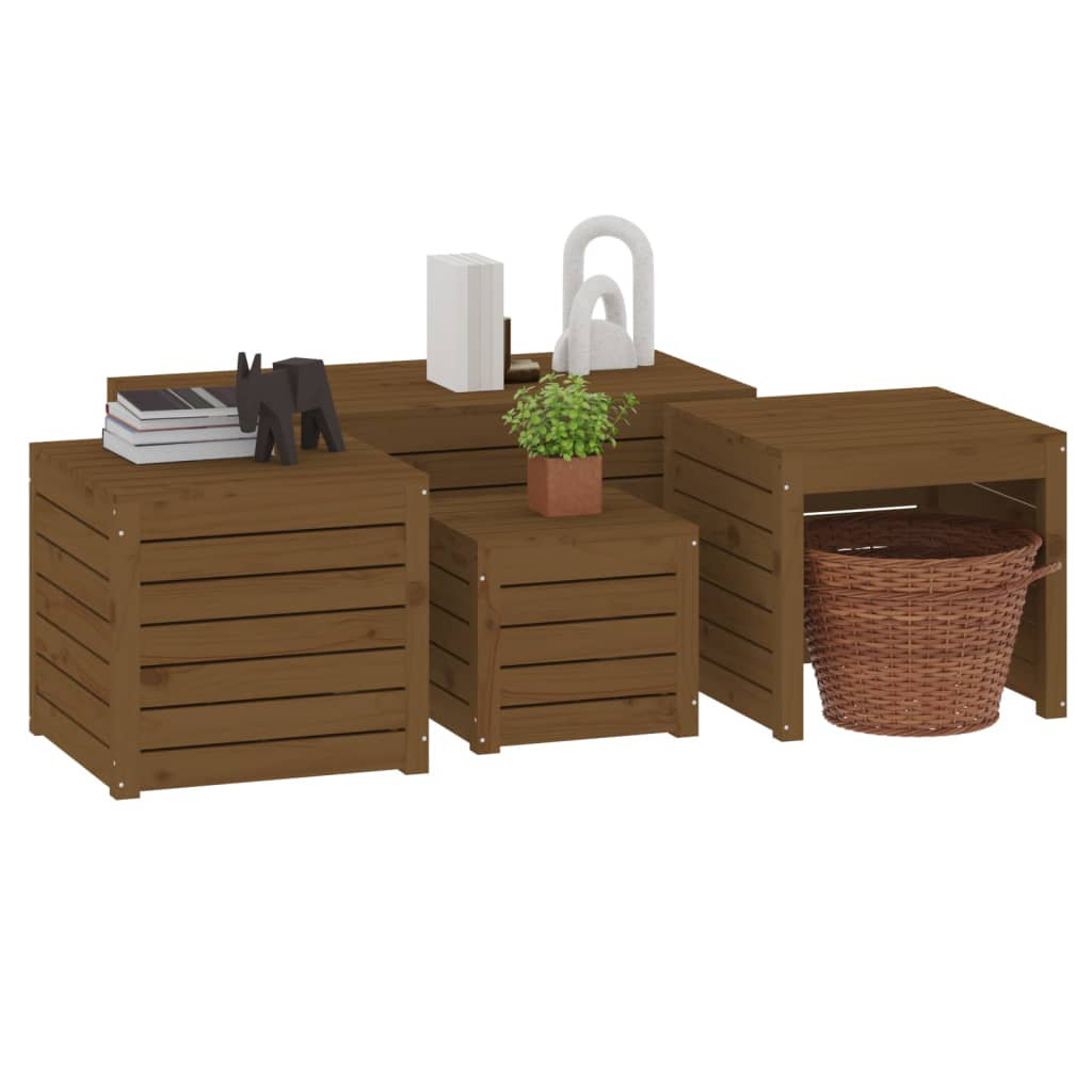 Lark Manor Magdalen 50.5cm W Pine Solid Wood Lockable Deck Box