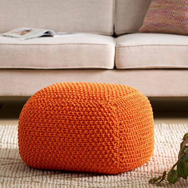 Pouf en coton Hollis