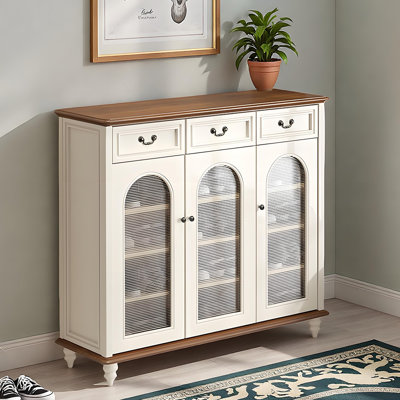 Classic American style storage shoe cabinet