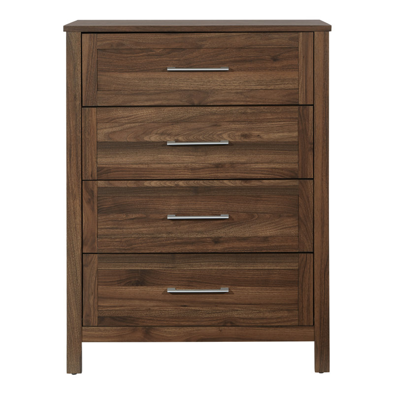 Ahbleza 31.25'' W 4 - Drawer Dresser, Canyon Walnut
