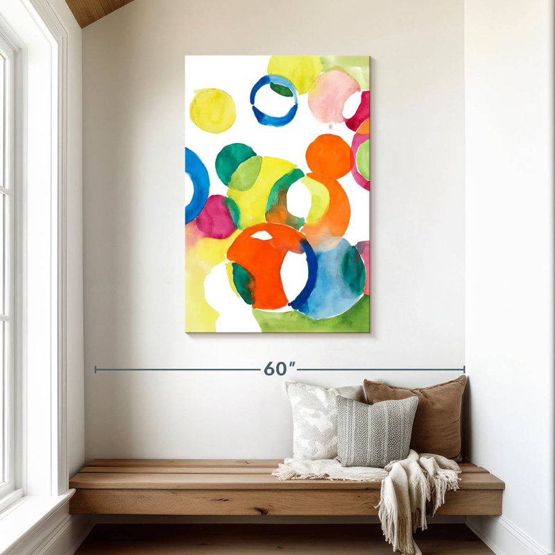 Cercles colorés Avery, H 45 po x l 30 po