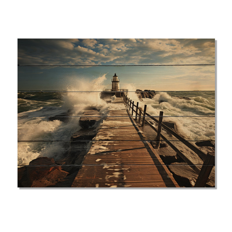 Piers Edge I sur bois, H 30 po x l 40 po x P 0,78 po