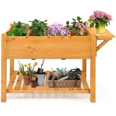 Isla Wood Elevated Planter