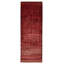 One of kind Hand-Knotted Andelz Red Rug 3'7" x 10'1"