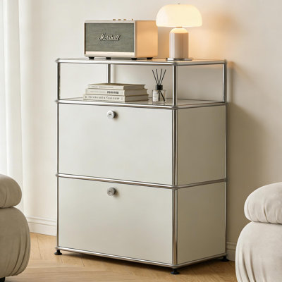 Modular Metal Office Storage Cabinet With Adjustable Shelves And Doors, Bookcase, Storage Bedside Table, File Cabinet