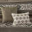 Mariposa Brown Stripe Herringbone 5-Piece Full/Queen Comforter Set with Throw Pillows-102462388