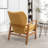 Leifer Upholstered Accent Chair with Ottoman-1534032698