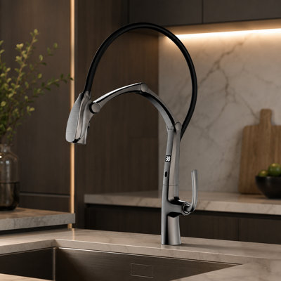 Smart Living&Technology Pull Down Kitchen Faucet