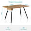 120/150cm Rectangular Modern Dining Table with Angled Metal Legs -281361108-281361107