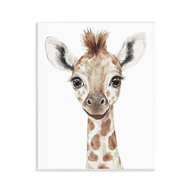 «Baby Giraffe Big Smile», plaque murale par Ramona Murdock