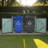 Metal Outdoor Garbage Bin Shed with Lockable Doors and Lift-Up Lids, Galvanized Steel Storage for Garden or Yard-113586098