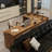 Light walnut L-Shaped Solid Wood desks-107727417-107727420