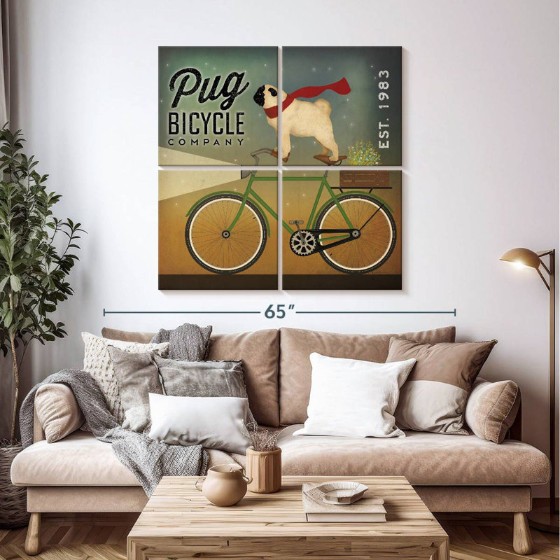 Brampt Pug On A Bike