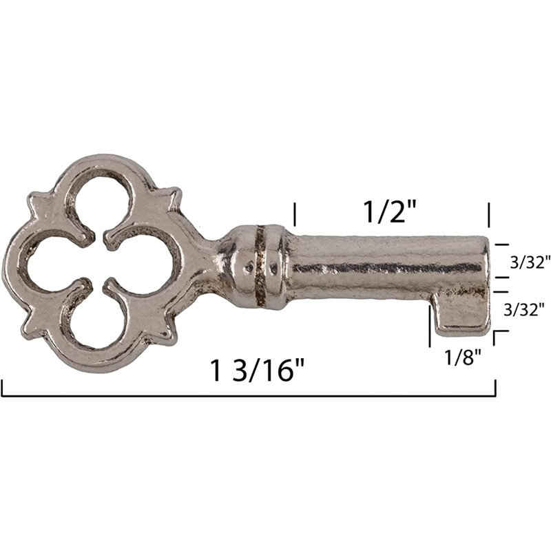Collier clé squelette