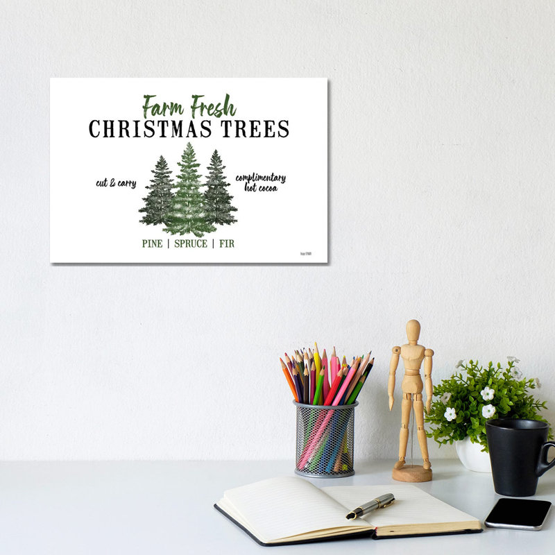 Christmas Tree Farm - Wrapped Canvas Print, 20.32cm H x 30.48cm W x 1.905cm D