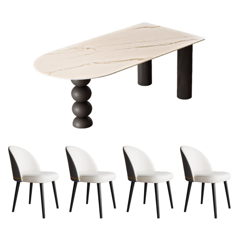 Ensemble de table de salle à manger Modern Creative, H 29,52 po x L 62,99 po x l 31,49 po