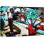 «Michael's Who's Bad», peinture abstraite graffiti et art urbain pop art moderne urbain multicolore sur toile-97559123-97559116