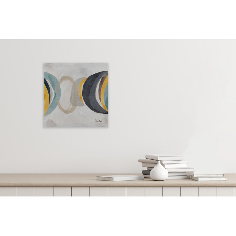 Hand -painted acrylic painting Lunar Phases