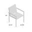 Chaise de patio empilable Vicente