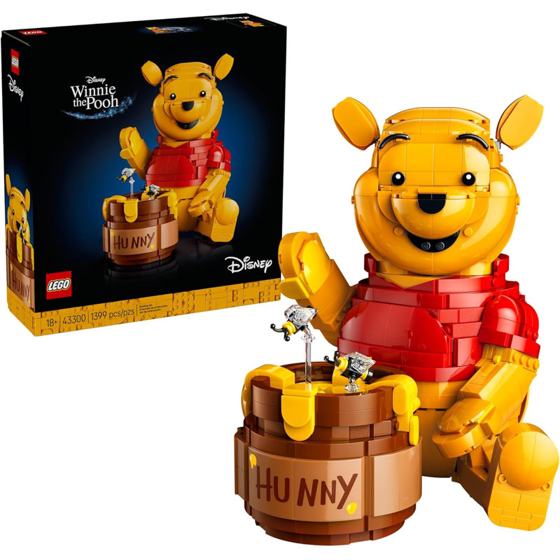 Ensemble de construction LEGO Disney 43300 Winnie l'ourson, 1399 pièces, pour les 18 ans et plus
