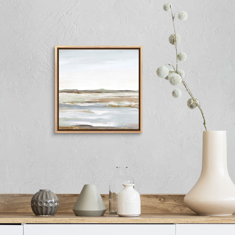 «Vastness I» par Eva Watts - reproduction d'art, H 13,25 po x l 13,25 po, Toile avec cadre photo, Naturel flottant