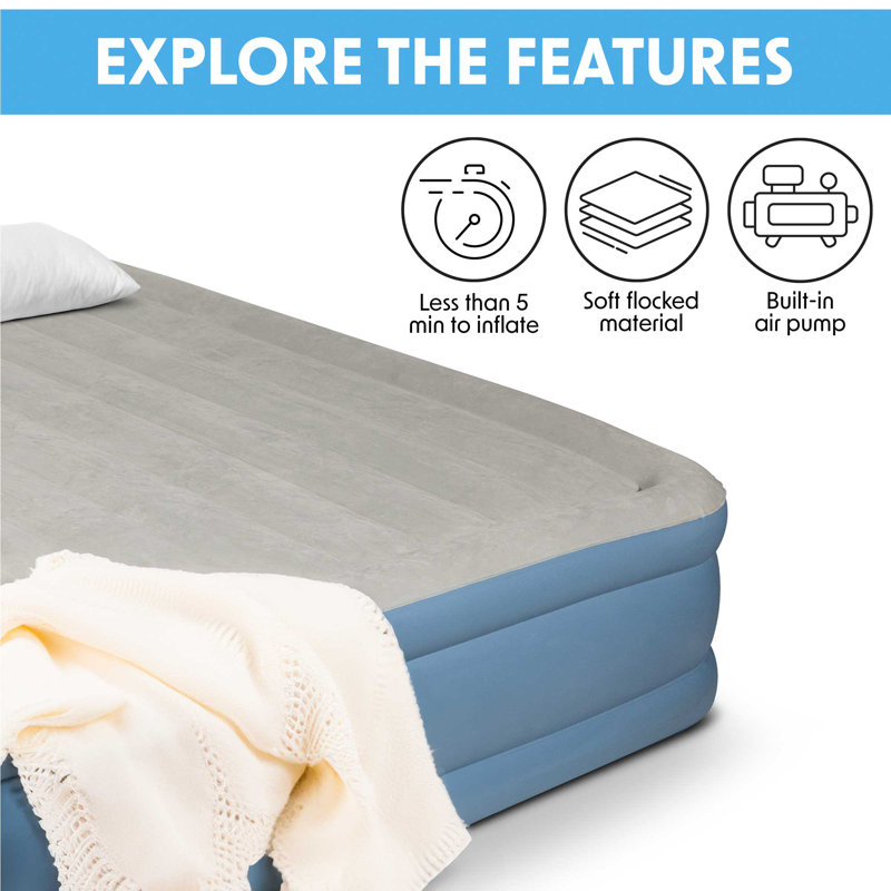 Neah 46cm Air Bed, Queen