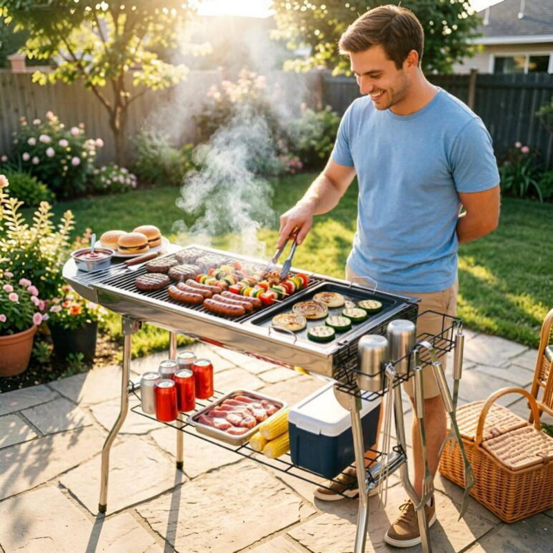 IMounTEK 27.56'' W Charcoal Grill