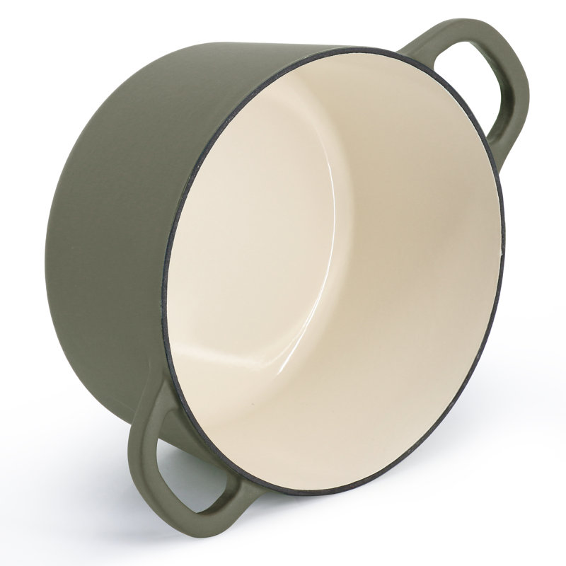 Crockpot Artisan Enameled Cast Iron Dutch Oven, 7 quarts, Green