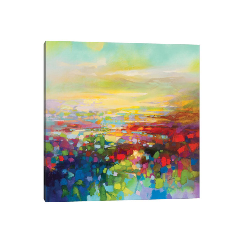 «RVB Fragments» par Scott Naismith - reproduction d'art, Toile tendue, Pas de tapis, H 48 po x l 48 po x 1,5 po