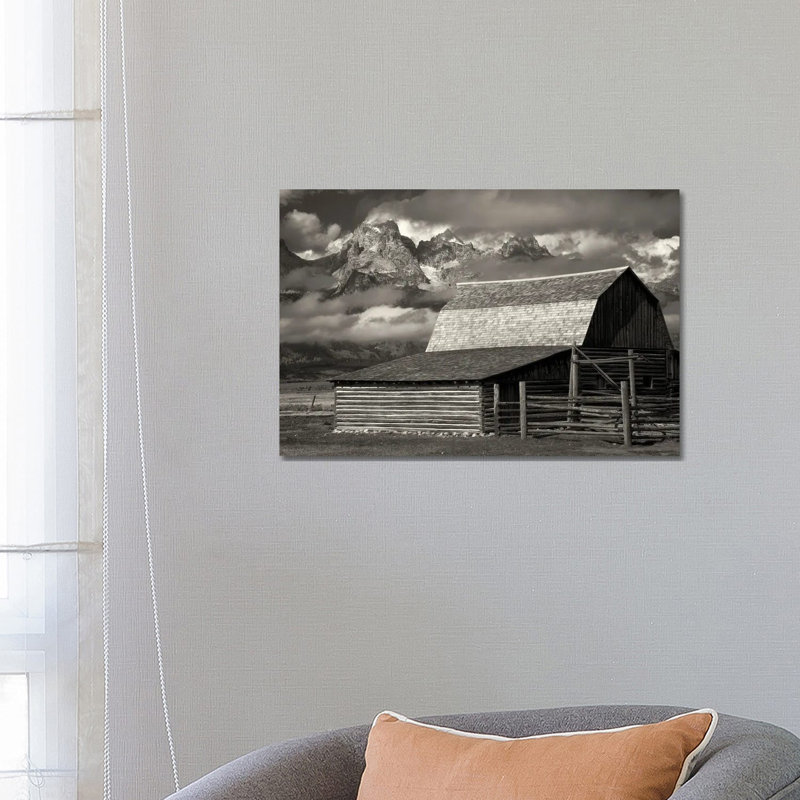 Teton Barn II 1 Piece Wall Art on Canvas, 66.04 cm H x 45.72 cm W x 1.91 cm D, Canvas