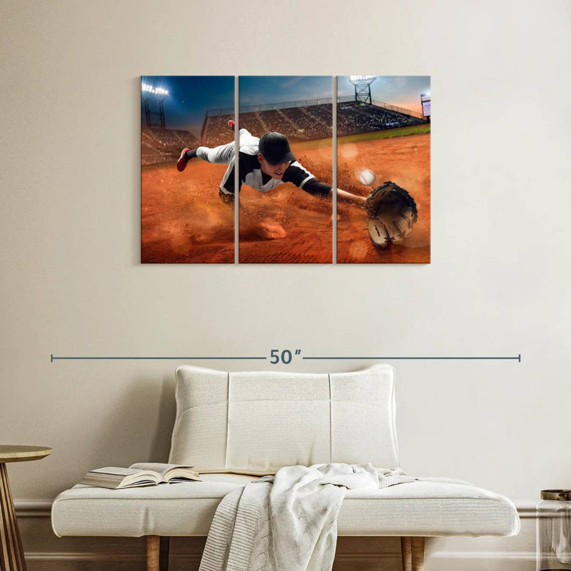Joueur de baseball Sireci, H 24 po x l 38 po