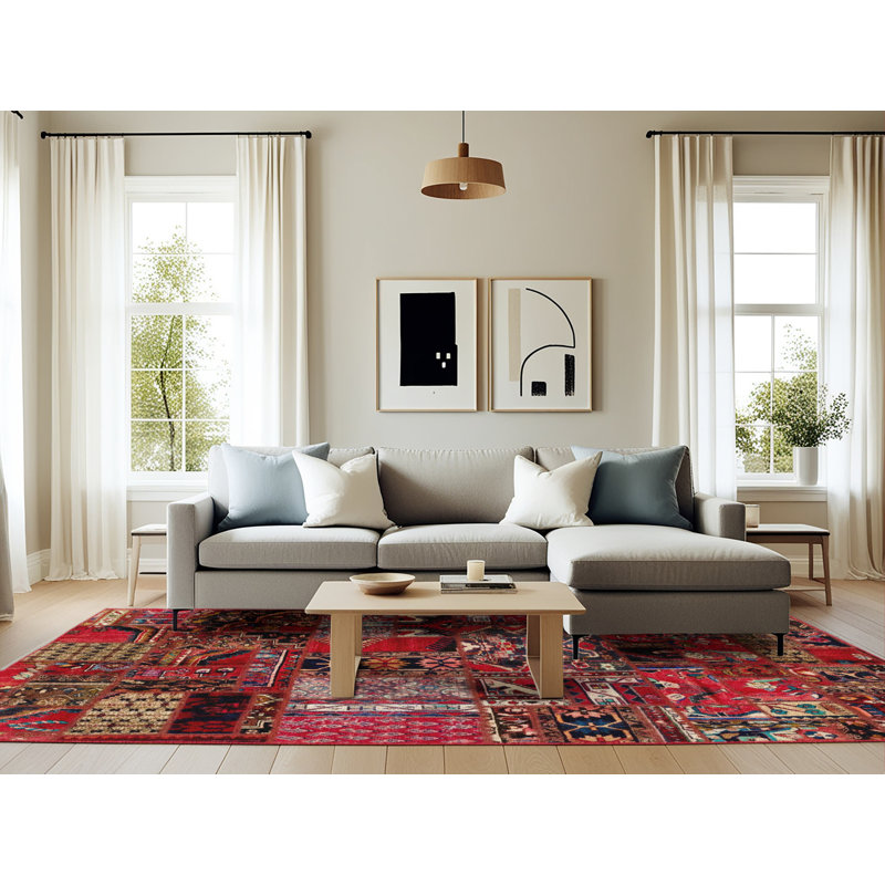 Tapis abstrait moderne 1956, Rectangle 6 pi x 9 pi