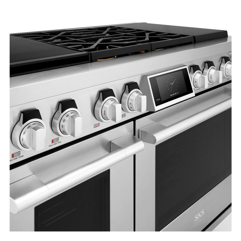 48" Dual-Fuel Professional Range with Sous Vide and Induction