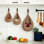 Panier mural suspendu en forme de larme, paniers suspendus, panier d'oignon, crochets bohémiens, rangement de fruits, crochets muraux