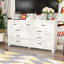 Meuble télé avec 9 tiroirs Ferreby - finition bois, anti-basculement, 2 couleurs-22305710