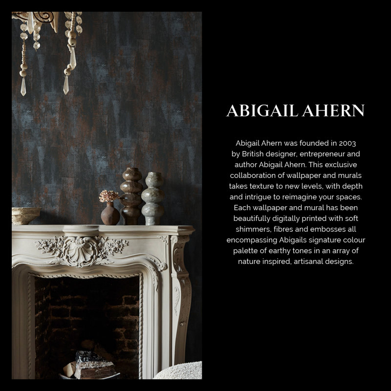 Abigail Ahern Artisan Weave 10m x 52cm Textured Matte Wallpaper Roll, Brown