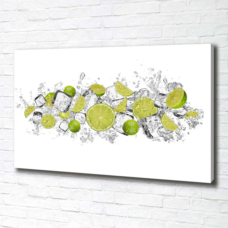 Limonka Ice Cubes - Wrapped Canvas Print