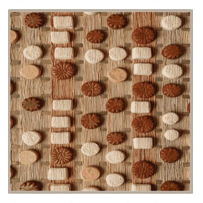  Tapis lavable avec gâteaux de riz et desserts